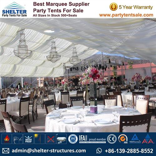 15 x 30m Clear Roof Marquee For Sale