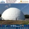 White Fabric Geodome Marquee For Sale UK